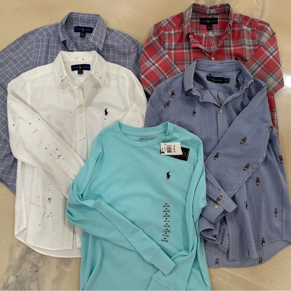 Boys Polo long sleeve SZ 10-12